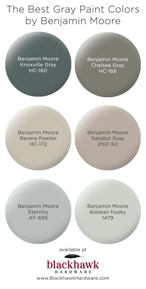 benjamin moore gray paint chart.